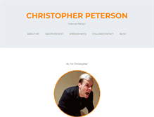 Tablet Screenshot of chrispeterson.info